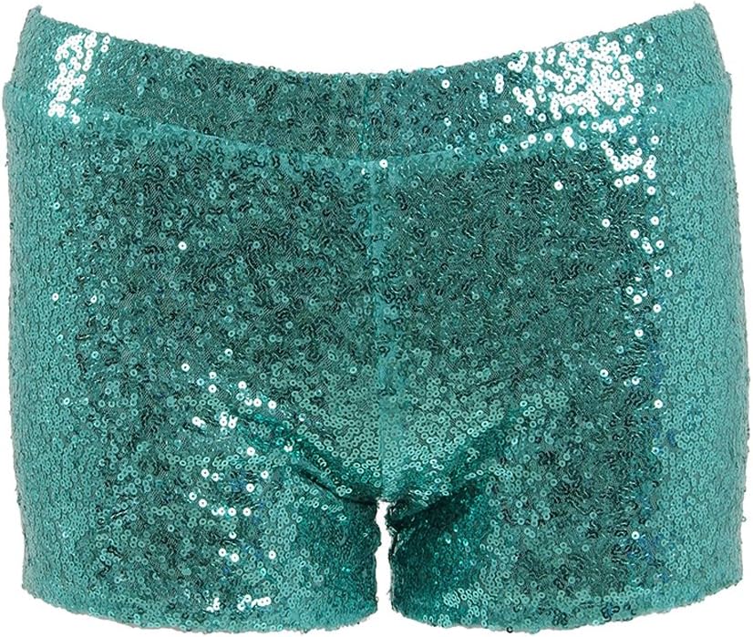 Women Sexy Hot Glitter Sequin Shorts Summer Club Wear Multi-Color
