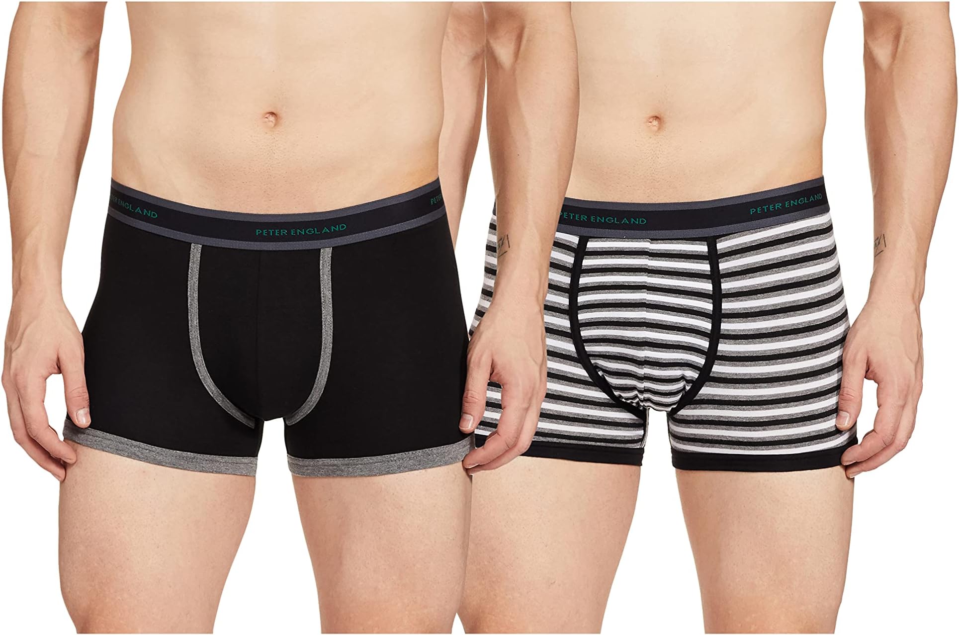 Peter England Black & Grey Mel Trunk_M