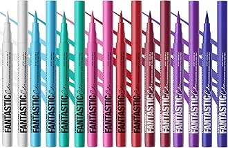 LANGMANNI 4 Colors Matte Liquid Eyeliner Set, Neon Colorful Pigmented With Long-lasting, Smudgeproof & Waterproof Eye Liner Makeup for Bold & Stunning Looks - Gift for Girls(#12345678)