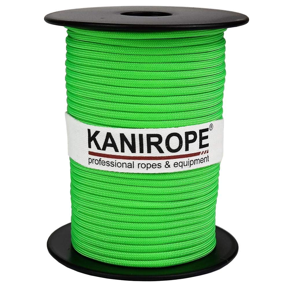 Kanirope® Paracord XPRO ø 3,8 mm 500 m neonowa zieleń 32-krotnie pleciona