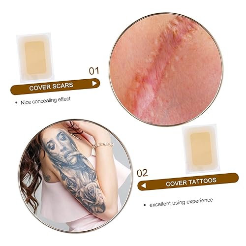 Miniatura 3 de Parche adhesivo para tatuajes, corrector de cicatrices para pierna de brazo, fácil de aplicar, cinta invisible para manchas en la piel, versátil