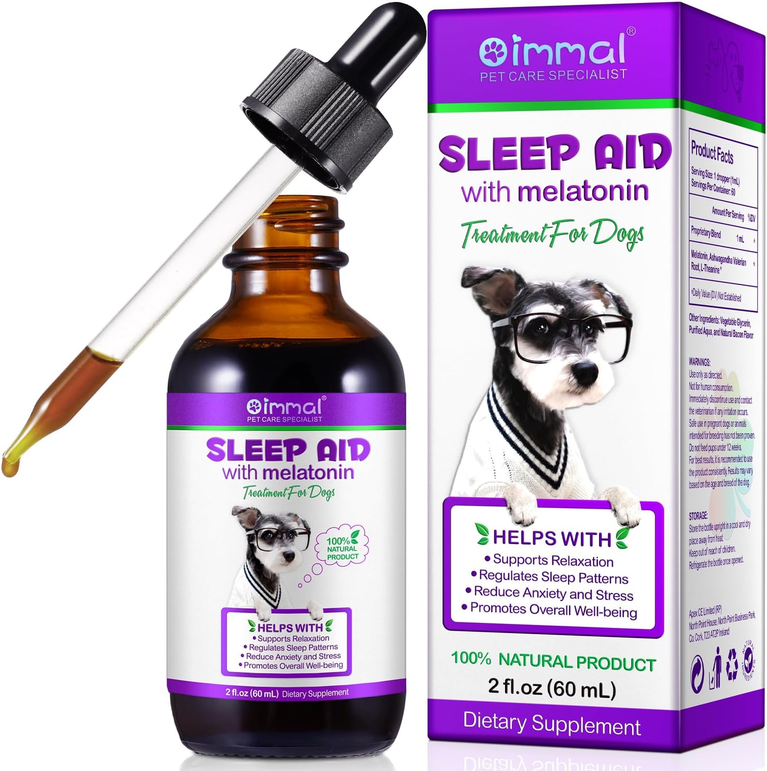 Picture of ValaVie Melatonin For Dogs Dog Melatonin Dog Anxiety Dog Anxiety Relief ...