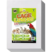 TORTO9 Cage Liner Sheets for Birds 120 Pack, 11 x 17 in, 1.5 lb | Acid-Free & Non-Toxic Paper | Safe Pet Bedding, Craft Supply, Packing & Shipping Use