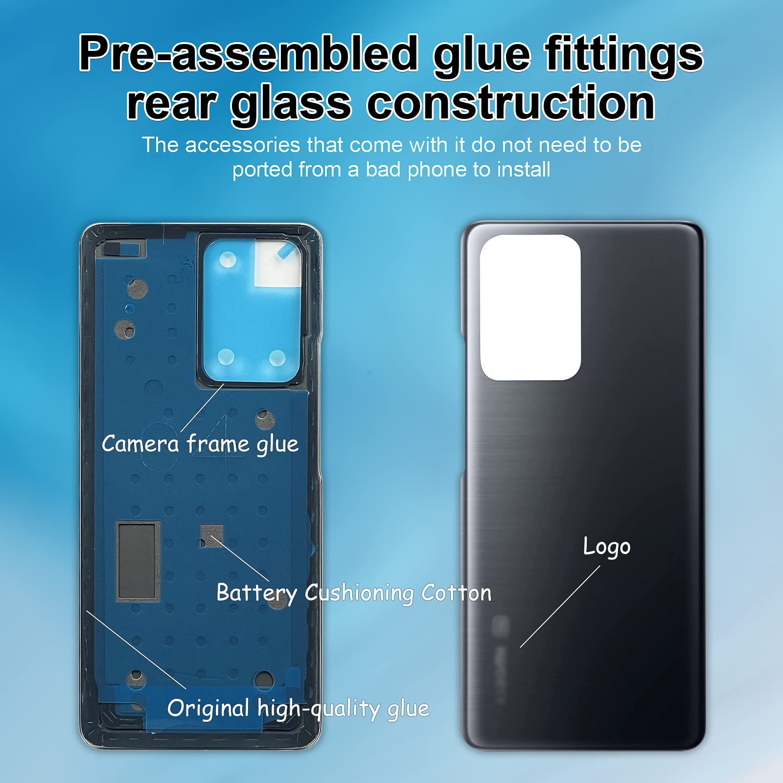 Vitre Arrière Origine Pour Xiaomi Mi 11T / 11T Pro - Compatible Toutes Versions - Remplacement Avec Kit Outils Inclus - Couleur Gris Météorite