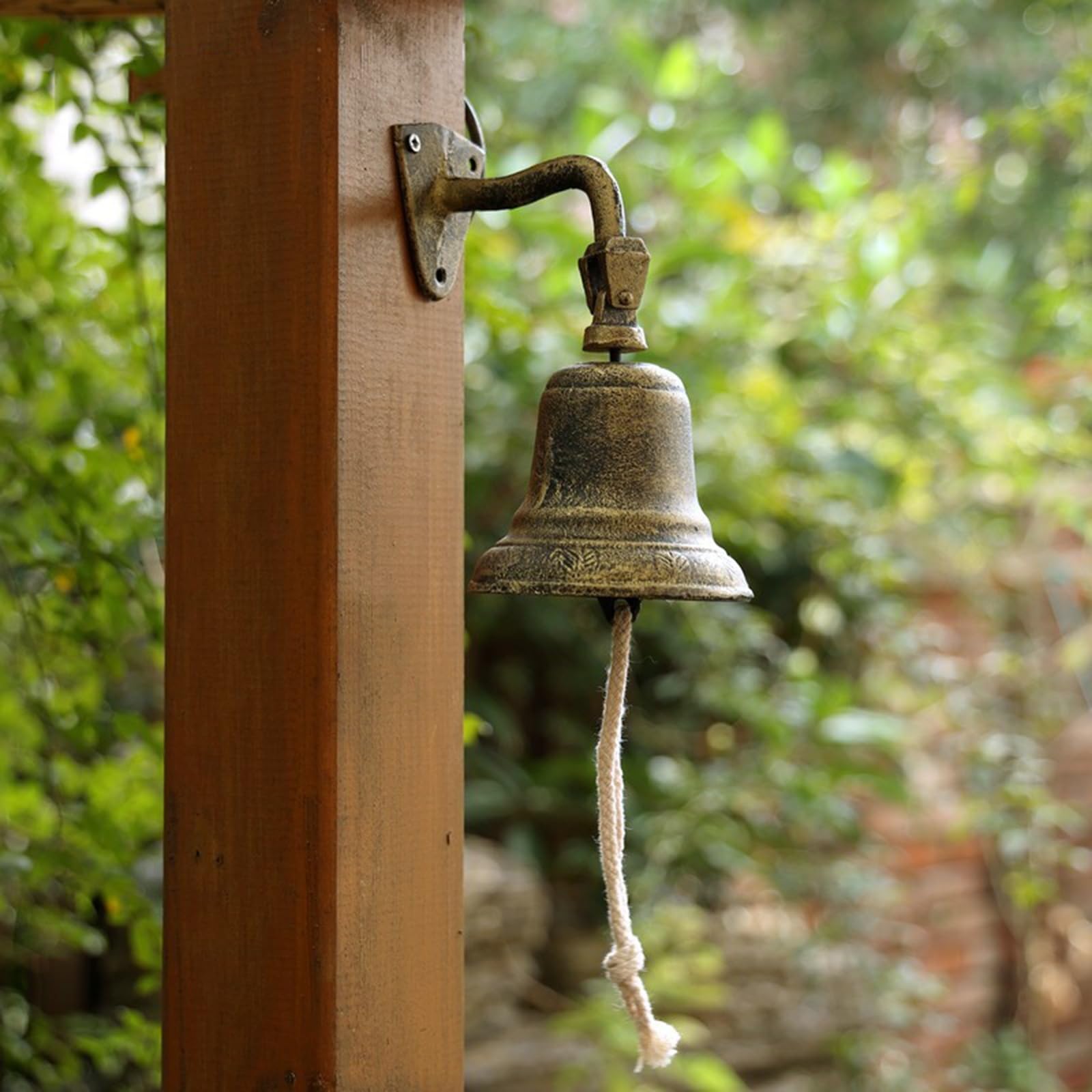 Rustikale Outdoor Türglocke - Hunde-Kopf Design Essglocke Für Landhaus & Garten