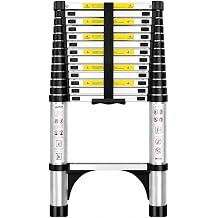 16.5FT Telescoping Ladder, Aluminum Expandable Ladder, Collapsible Ladder