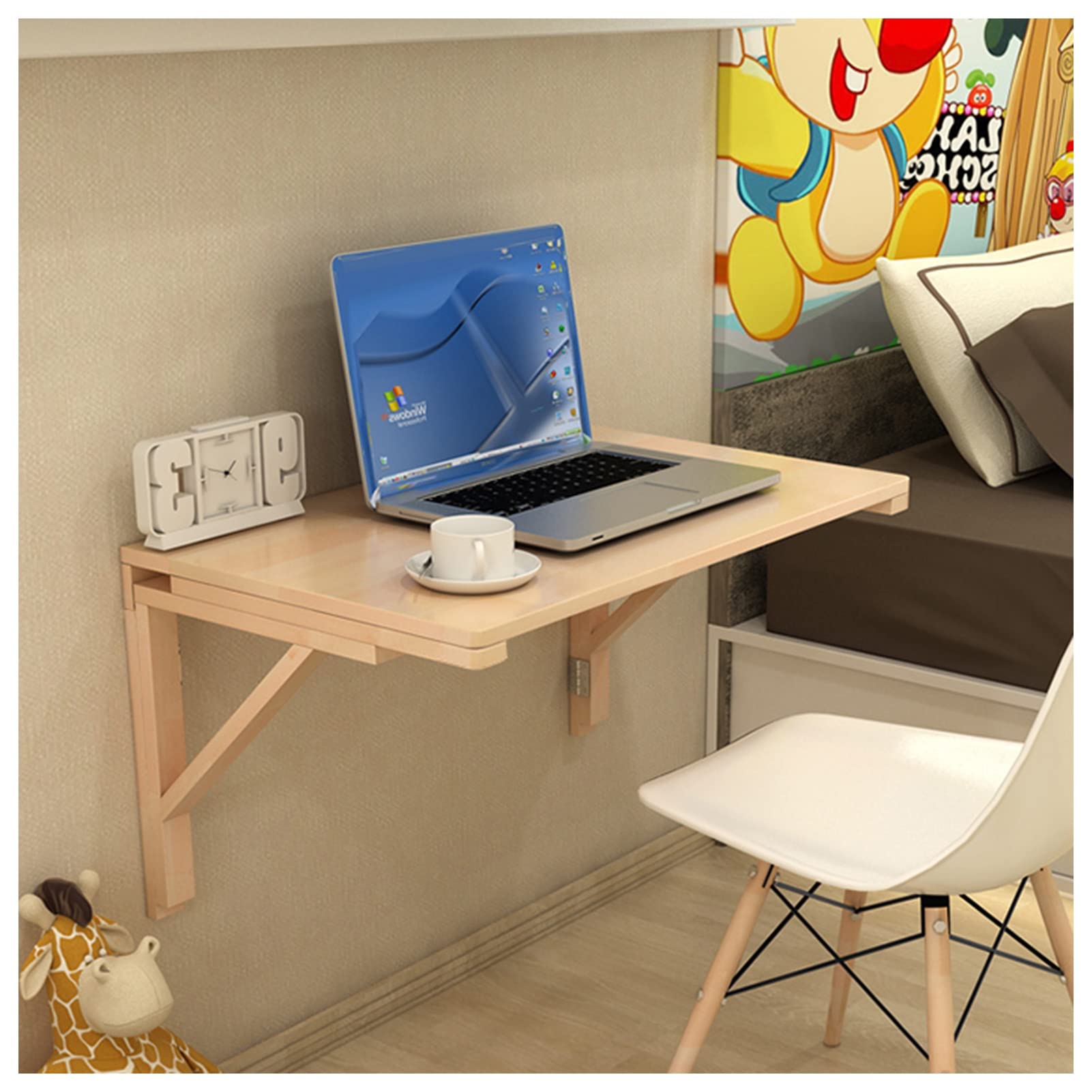 Table pliante murale pour buanderie et studio gain de place 60x40