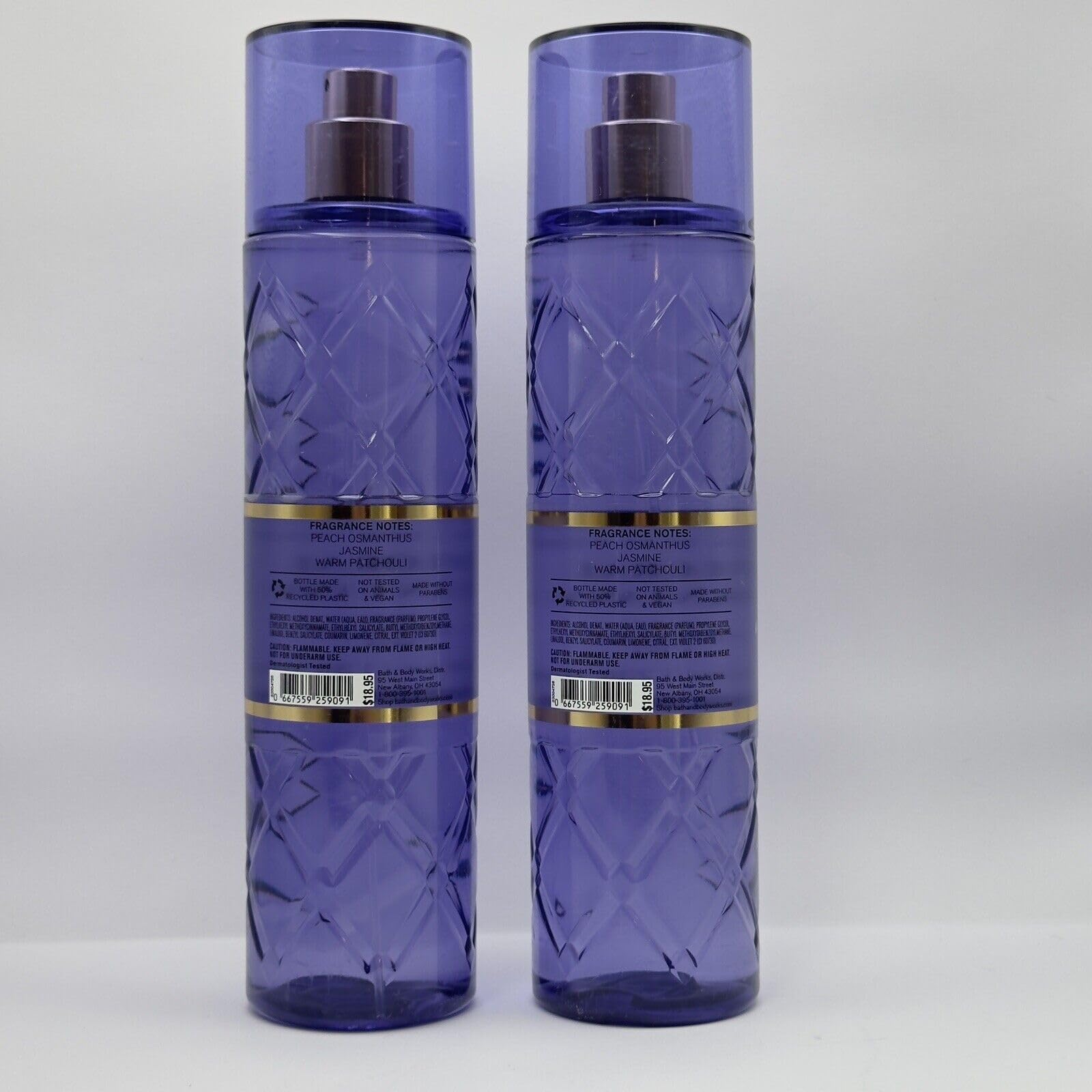 2 Fine Fragrance bath Body Mist Spray 8 Oz FLORAL FANTASY