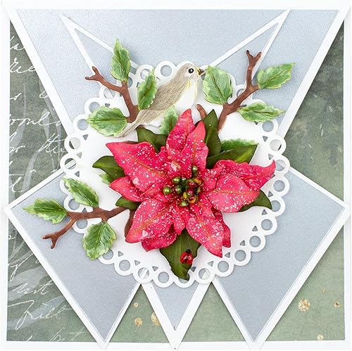 Miniatura 5 de Spellbinders Poinsettia - Troqueles de metal