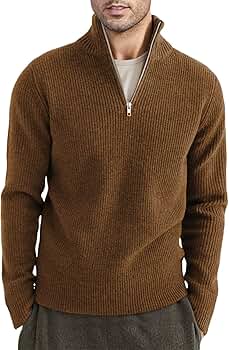 新品　BRIEFING CE MEN’S WAIST RIB HIGHNECK Men Icebreaker Brown High Neck 1/4 Zip Merino Wool