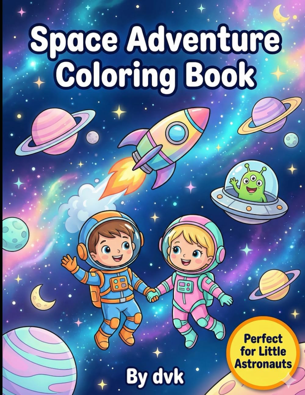 Space Adventure fun Coloring Book