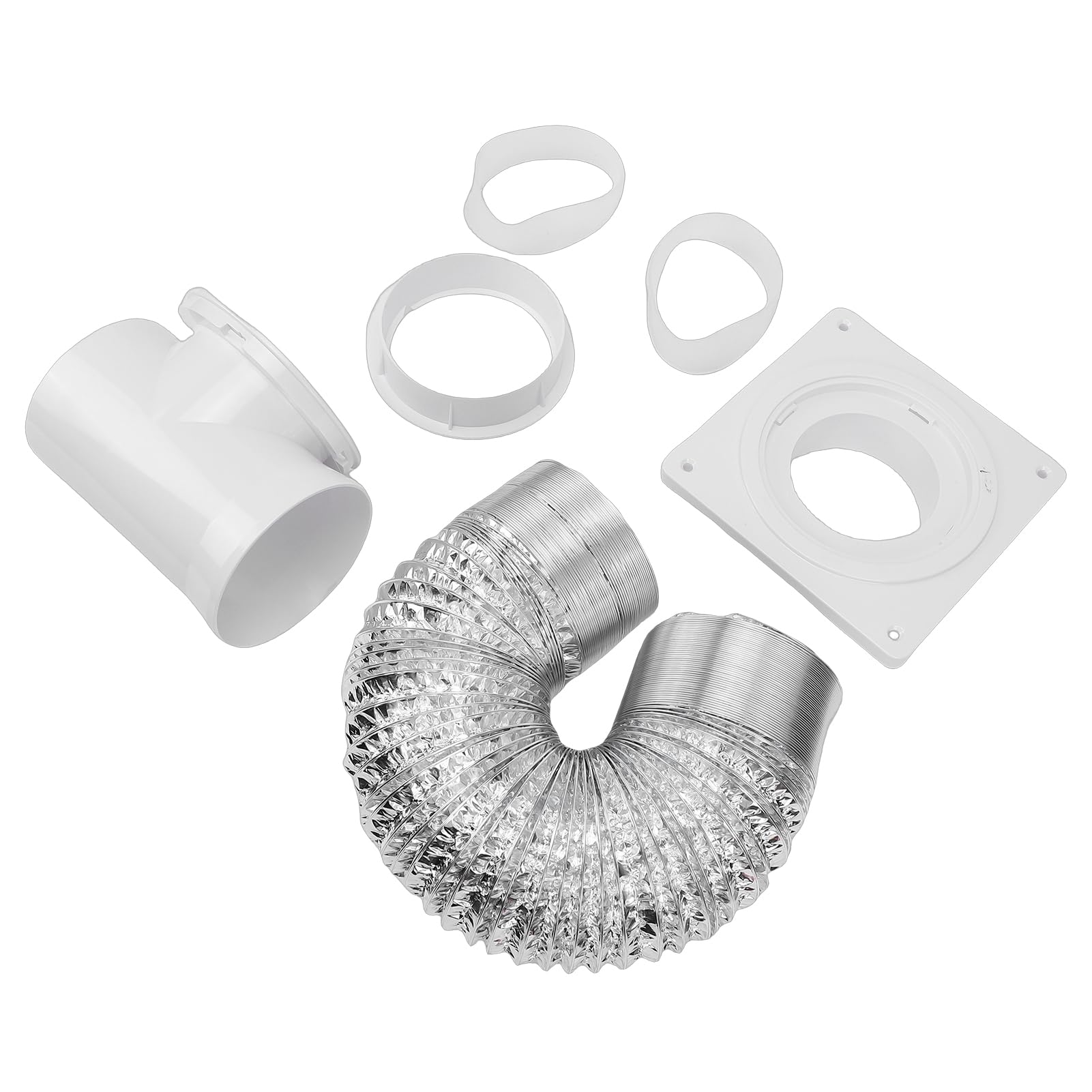 Kit de codo de placa de pared para ventilación de secadora de 4 pulgadas | Espacio reducido de 90 grados