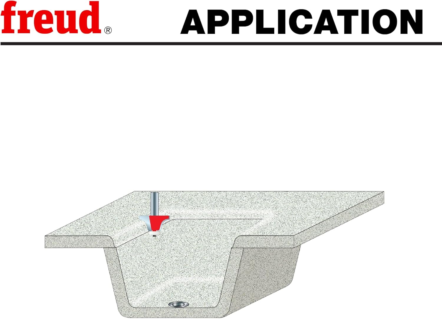 Freud 85-005: 1/2" Radius Ogee Bowl Bit with 1/2" shank, 2-7/8" overall length