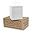 Prime Line Packaging White Paper Bags, Kraft Gift Bags with Handles for Small Business, Shopping, Take-out Goodie, Bistro, Boutique, Bulk, 10x6.75x12, 100 Pack
