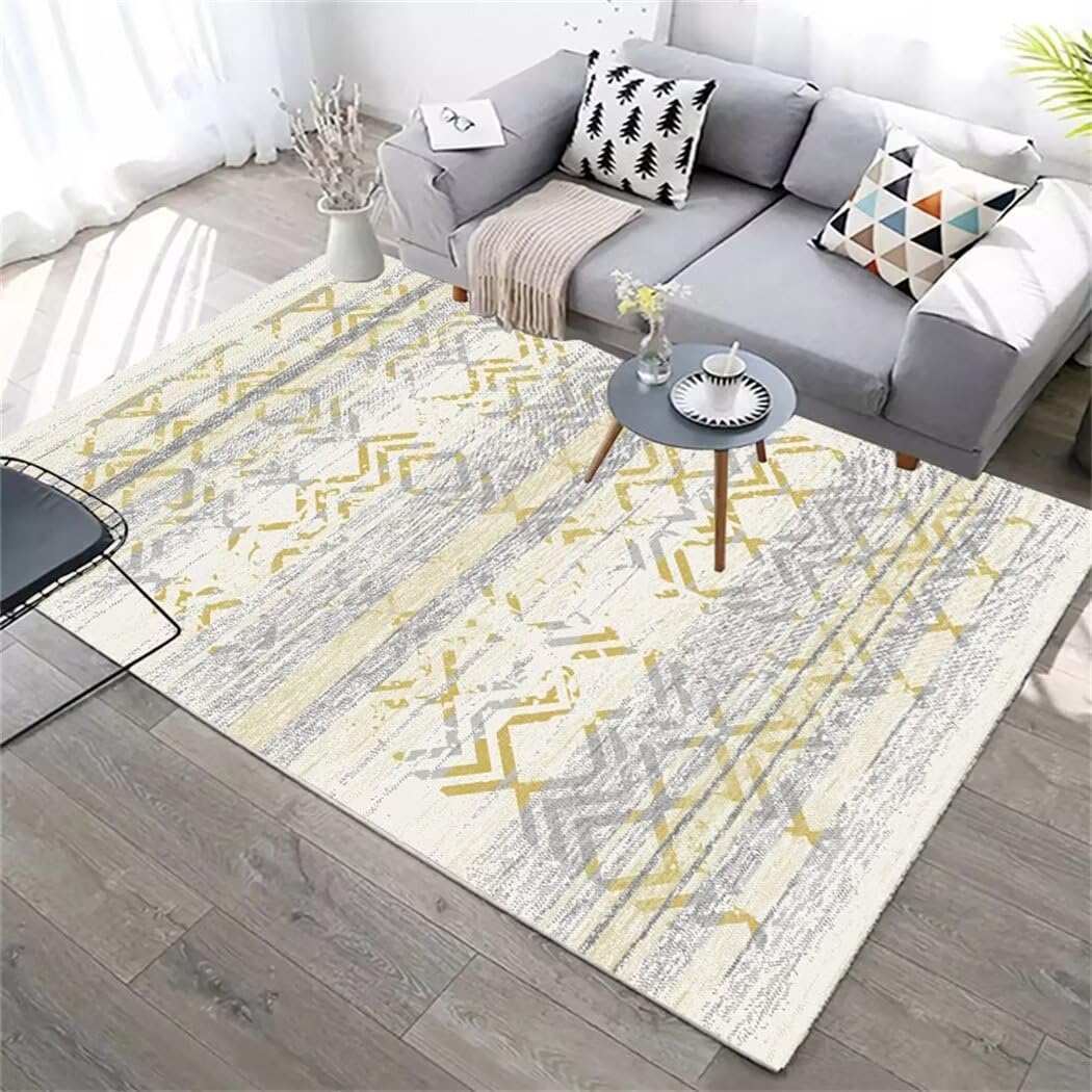 Tapis de chambre d'enfant géométrique doux durable et lavable en machine