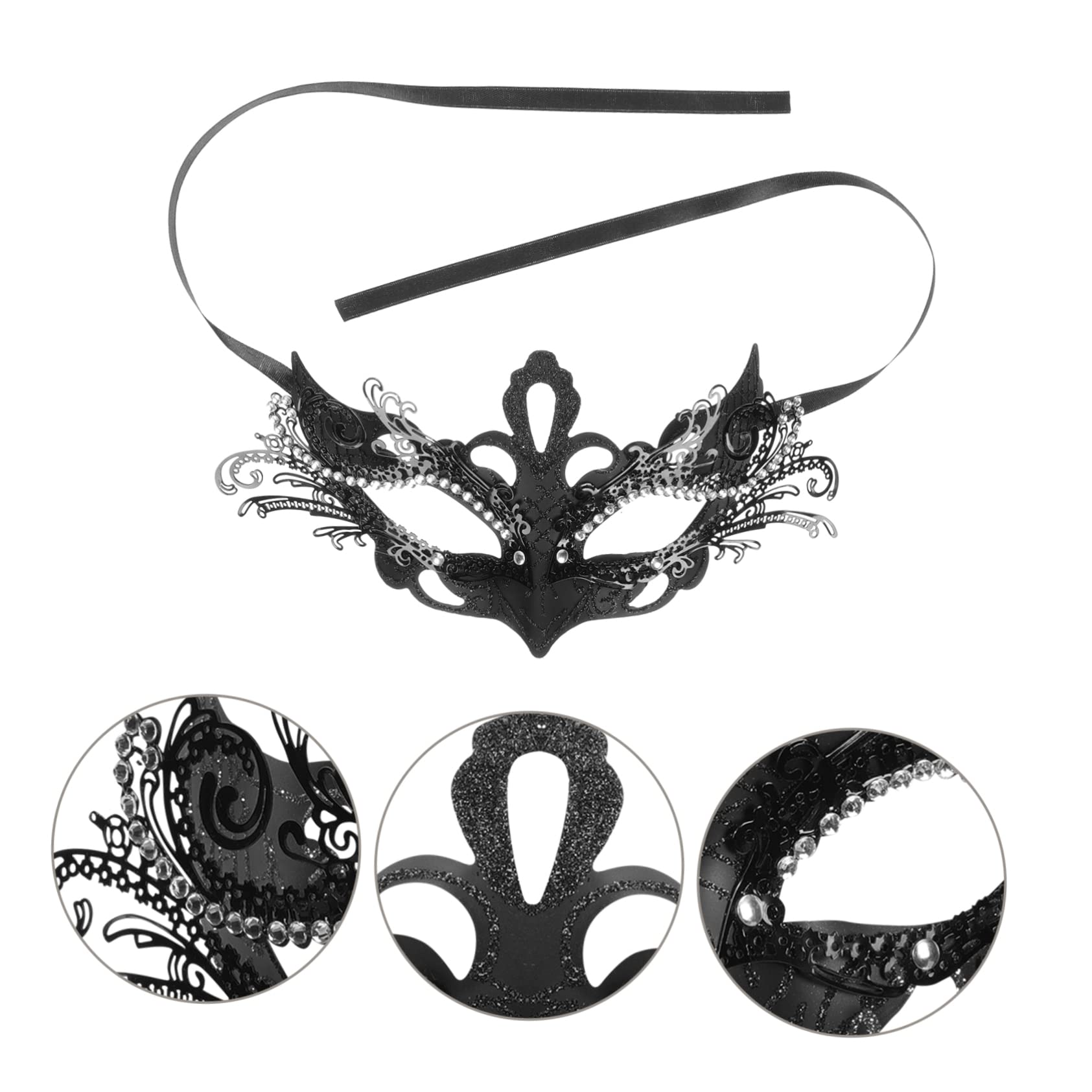 LIFKOME Sfera Di Ferro Maschera Maschere Veneziane Cosplay Ballo In Maschera Per Le Donne Maschera Per Cosplay Halloween Delle Donne Festival Costume Del Partito Maschere