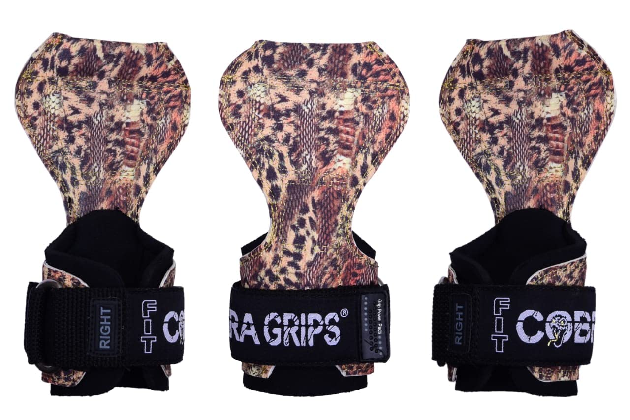 Cobra Grips PRO Weight Lifting Gloves Heavy Duty Straps Alternative Power Lifting Hooks for Deadlifts Adjustable Neoprene Padded Wrist Support Bodybuilding