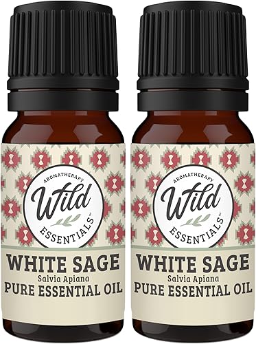 Wild Essentials - Paquete de 2 aceites esenciales 100 % puros, 0.3 onzas líquidas, grado premium, fabricado y embotellado en los Estados Unidos,