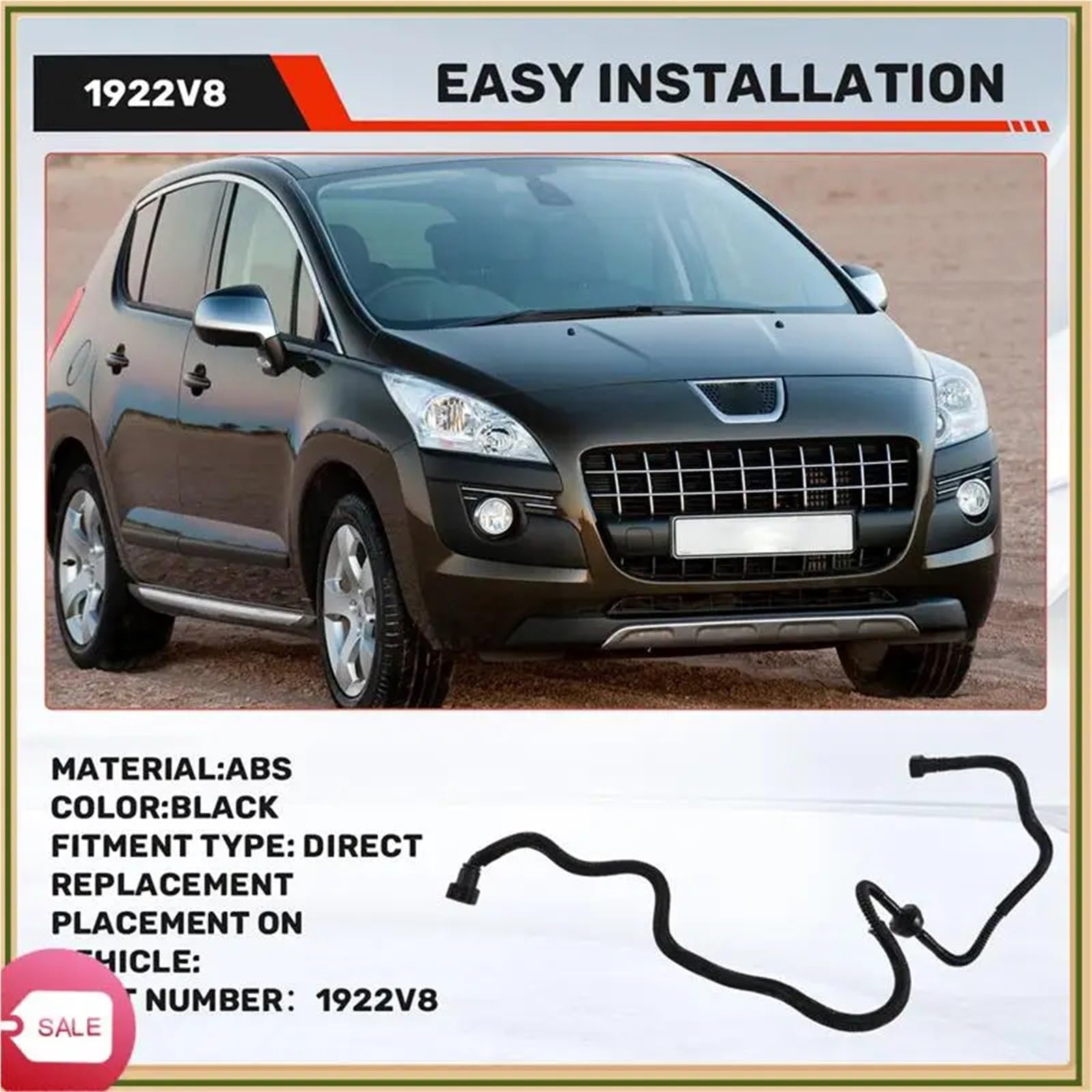 Líneas de freno Manguera de vacío de freno 4578L0 para Citroën 3008 Berlingo 1.6 HDI