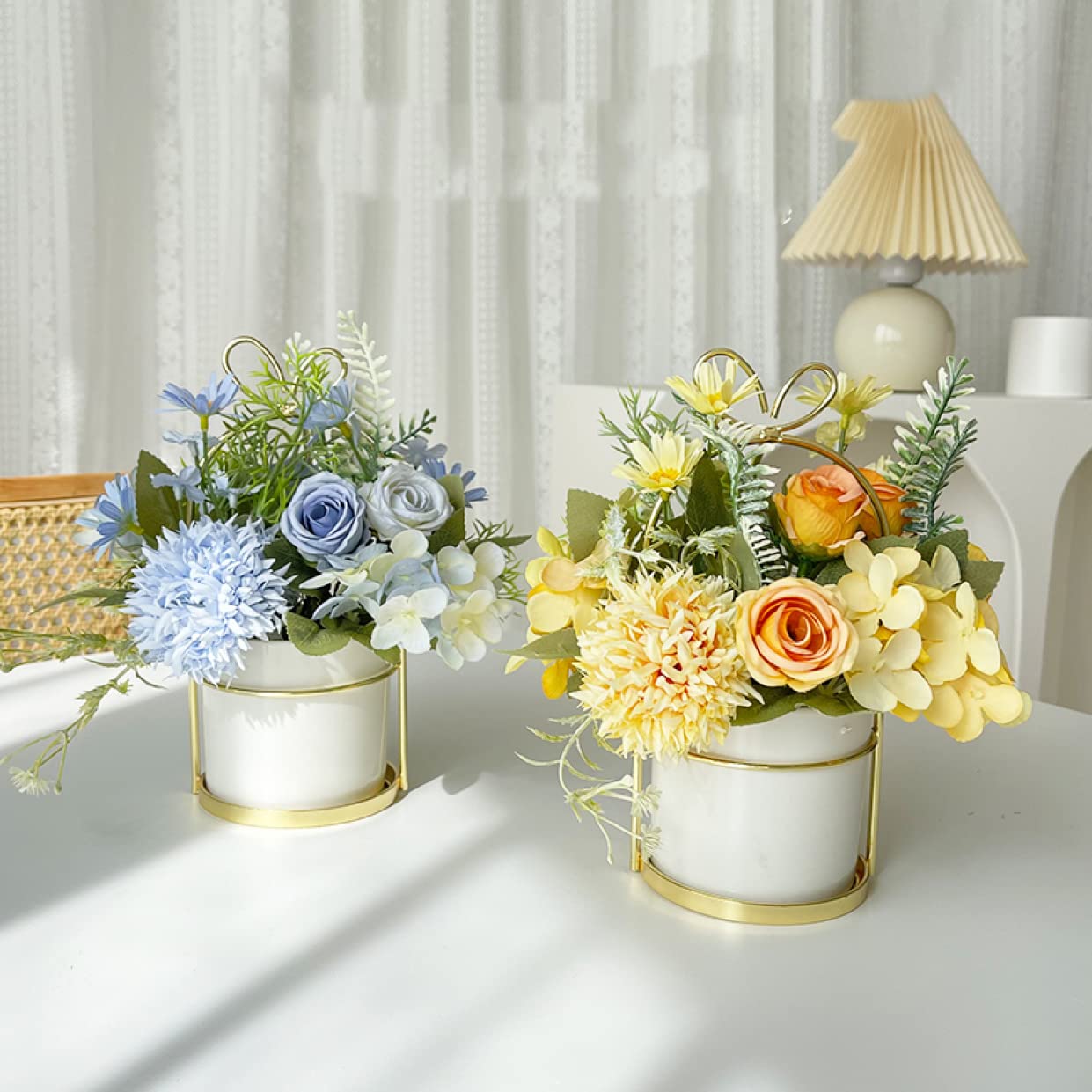 Amazon｜薔薇 ローズ 人工観葉植物 造花 おしゃれ シンプル インテリア