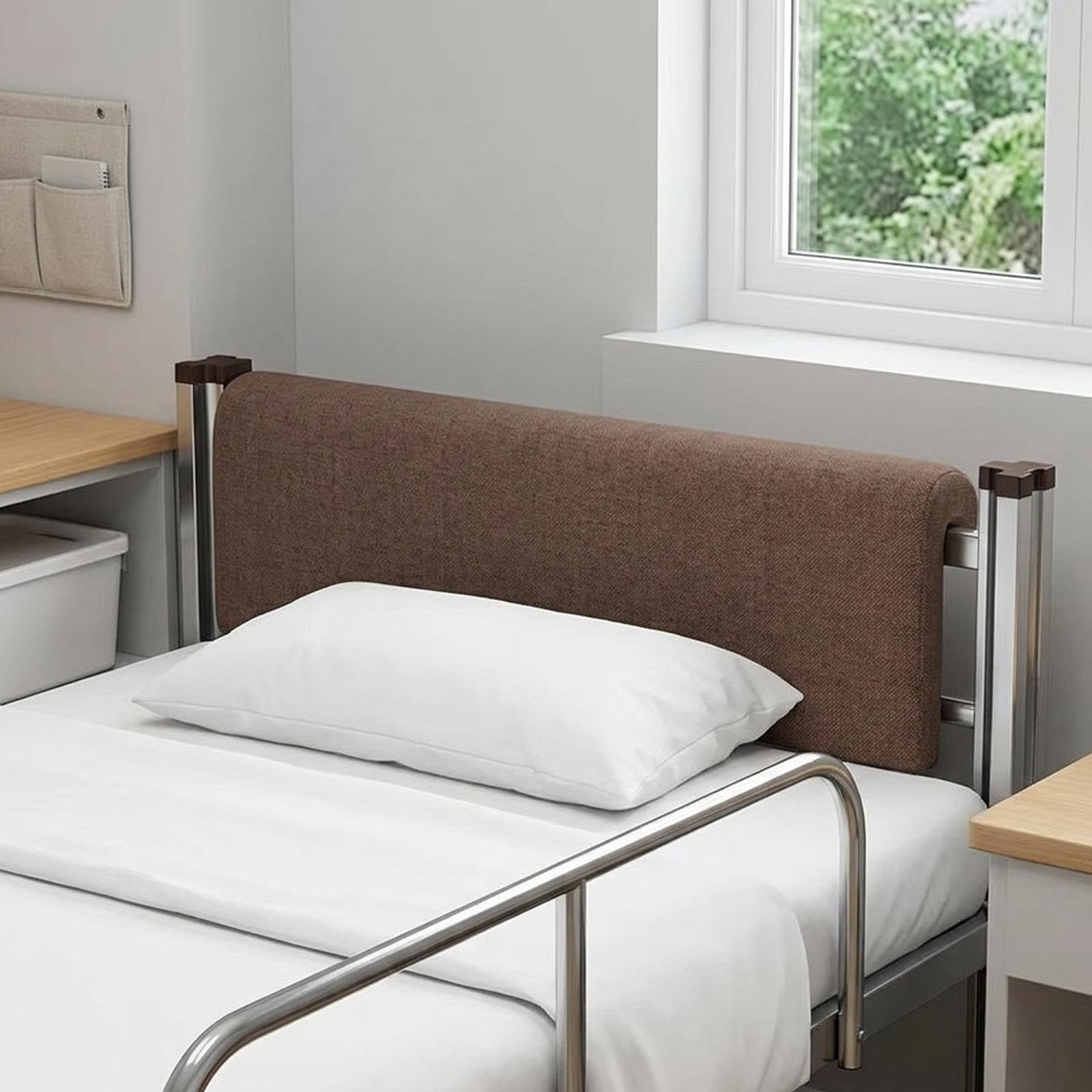 Baoblaze Cuscino da lettura per studenti, cuscino per testiera del letto, 80x25x5 cm, morbido supporto per la parte superiore e inferiore del letto in ufficio, CaffÈ