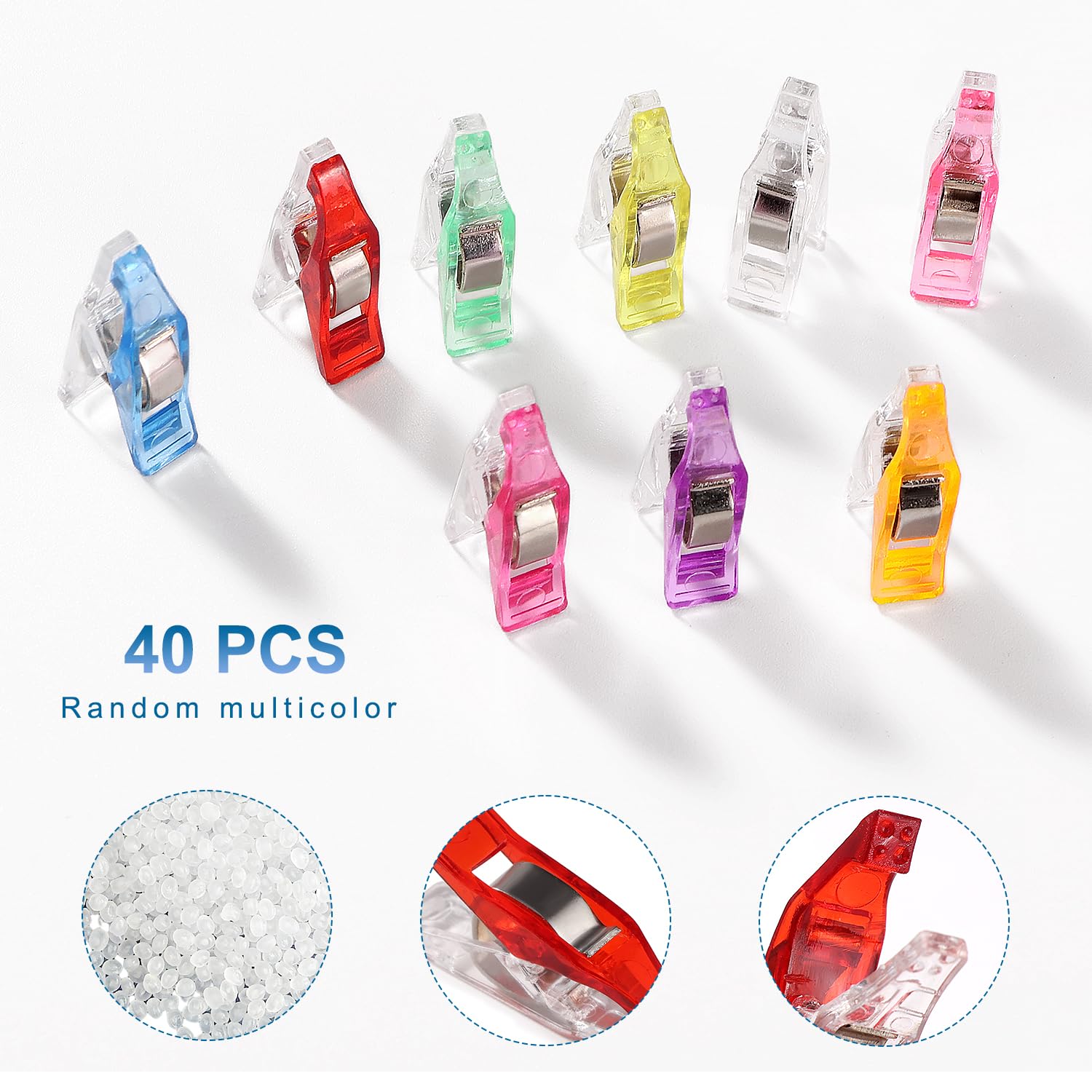 80 Clip Per Cucito Multiuso - Con Scala Di Misura, Per Stoffa, Trapunta E Craft - Foto 8