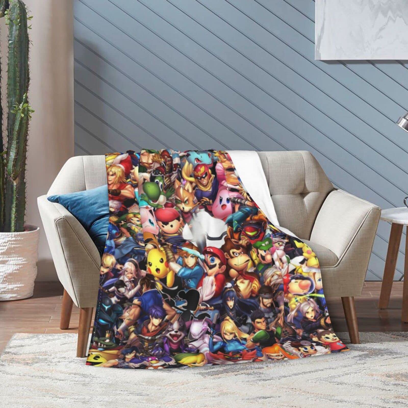 Amazon｜スマブラ しずえ (3)エアコン毛布 肩掛け毛布 フランネル毛布