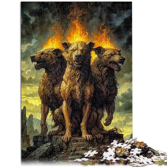 Foto 2 de 6 de Tres Perros del Infierno Rompecabezas de 1000 Piezas para Adultos Matar el Tiempo en Vacaciones en casa…