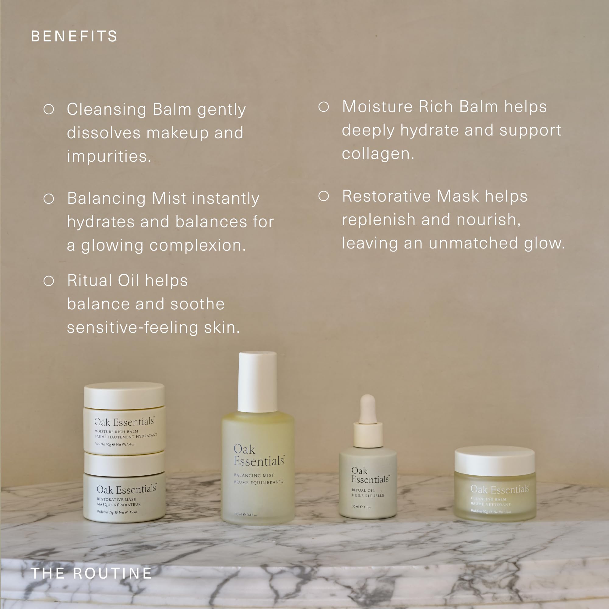 Oak Essentials Skincare Routine Set