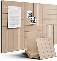 Vista 91 de FLUXYNARA - Tablero de anuncios de fieltro 48 x 36 pulgadas, alternativa al corcho, paquete de 12, 70 lengüetas adhesivas, panel de pared grueso