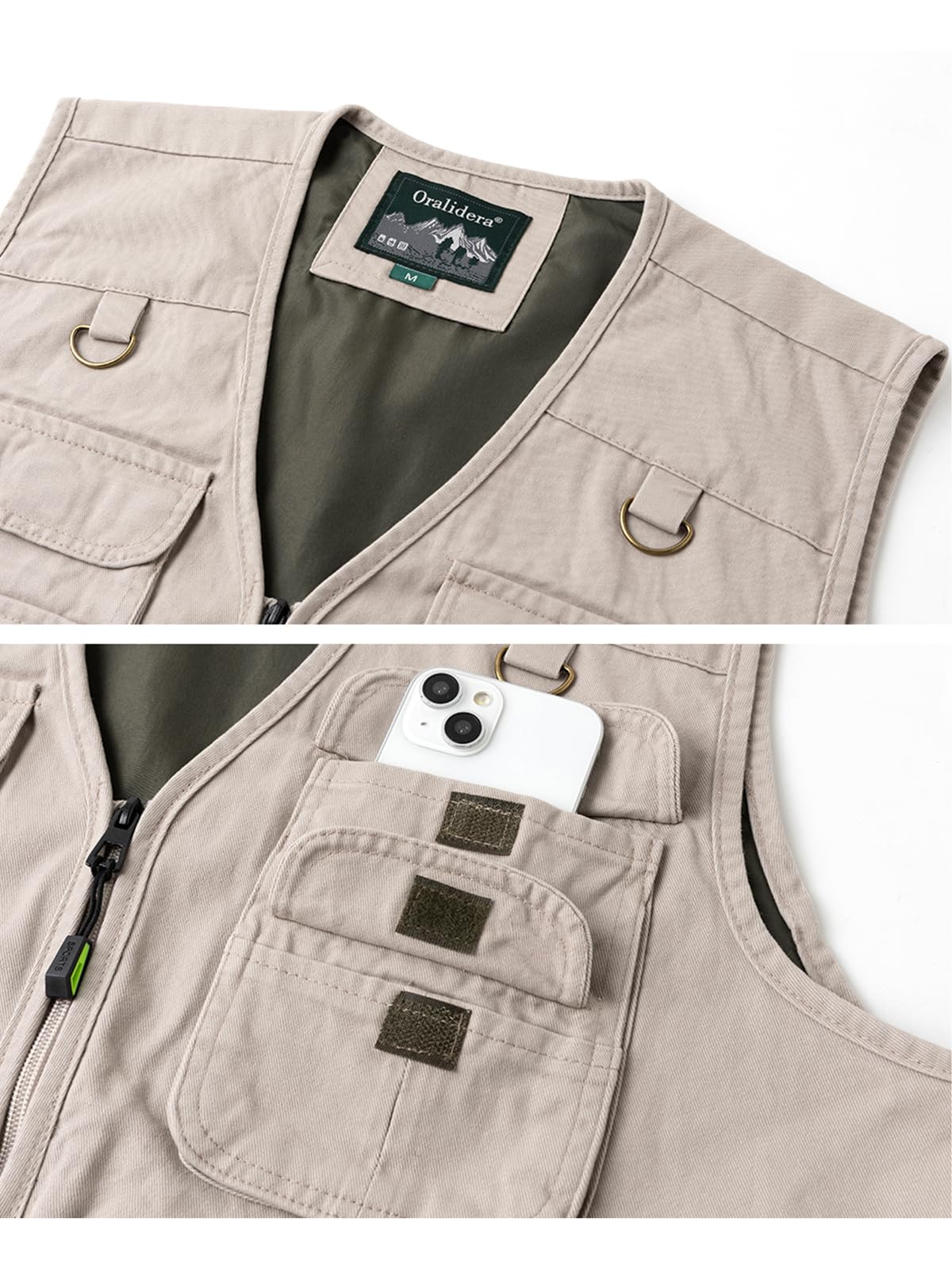 Gilet da Uomo con Multi Tasca Giubbino da Lavoro Smanicato Leggero Traspirante da Caccia e Pesca Fotografia Gilet Senza Maniche