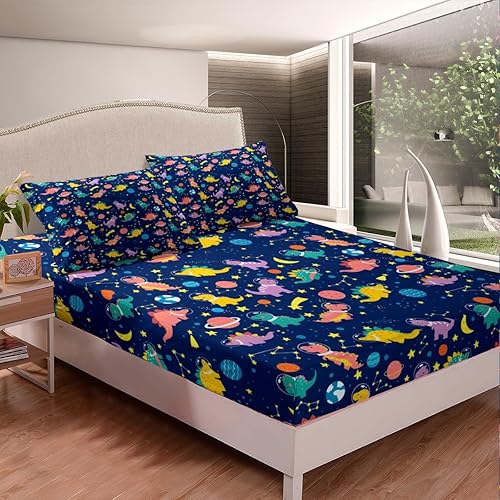 Miniatura 10 de Erosebridal Bonito juego de sábanas tamaño King, diseño de huellas de perro, lindo juego de sábanas para niños y niñas, juego de ropa de cama de