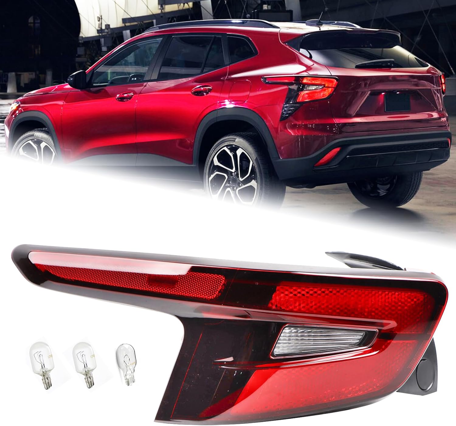 LH LED Tail Light Assembly Fit for 2024 2025 Chevy Trax Chevrolet Brake Lamp Assy Factory Style Rear Lights Left Driver Side With Bulbs 42905695