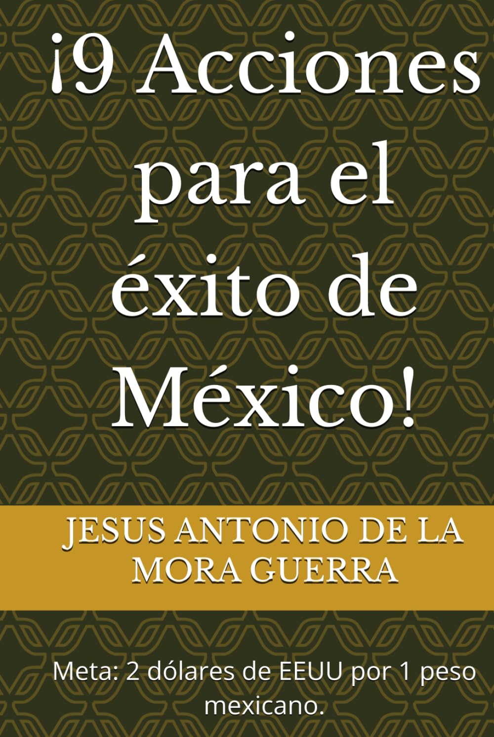¡9 Acciones para el éxito de México!: Meta: 2 dólares de EEUU por 1 peso mexicano.