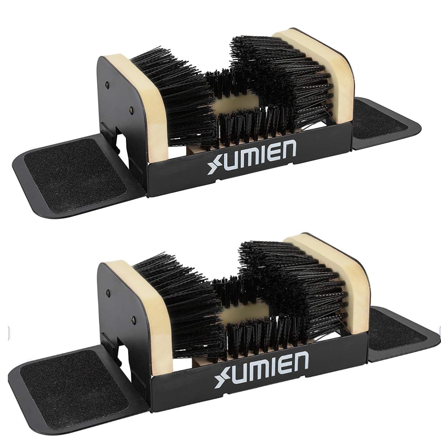 Umien™ 2 Pack Boot Scraper Outdoor Shoe Brush with Flaps - Heavy-Duty Shoe Cleaner and Boot Scrubber for Mud, Dirt, and Snow - Durable Weather-Resistant Outdoor Shoe Cleaning Tool