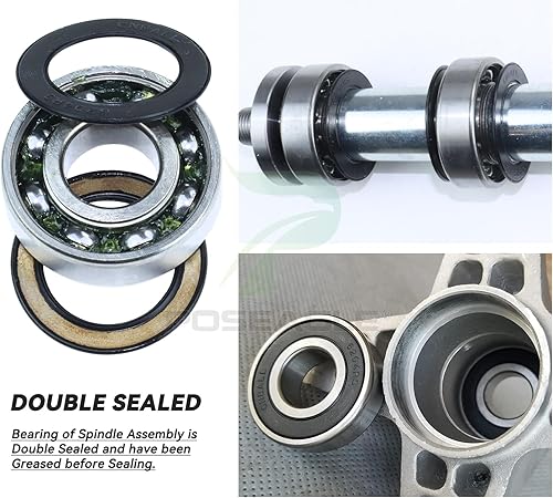 Miniatura 5 de Paquete de 2 conjuntos de husillo 918-04822B preengrasados con correa 954-04060C que reemplazan a 918-04822, 918-04822A, 918-04889, 918-04889A para