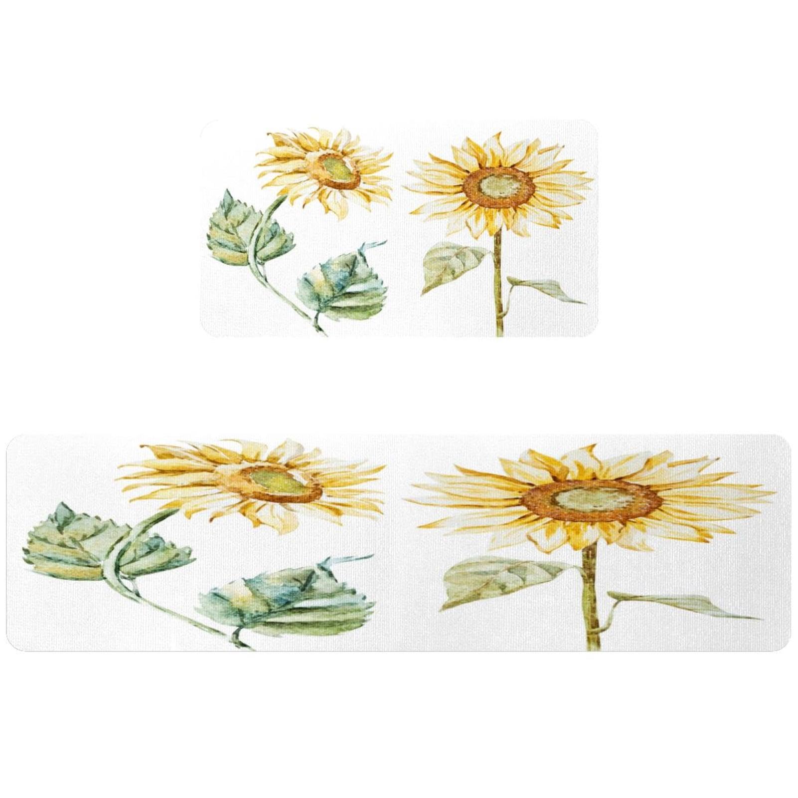 Tapete de cocina absorbente de 2 piezas, alfombra lavable para suelo de cocina y lavado