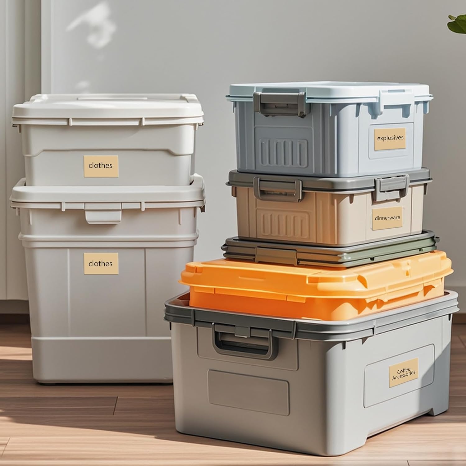 4 x 6 Shipping Labels Fanfold Khaki Vinyl Thermal Stickers Self-Adhesive Waterproof Direct Printing Label Paper for UPS Address Mailing Package Barcode 250 PCS - Image 7