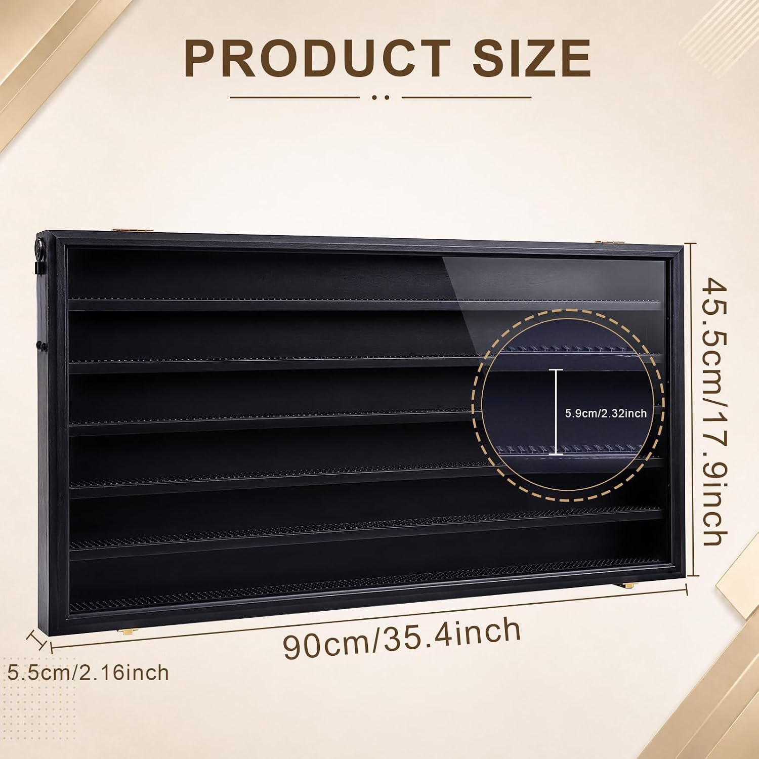 Minifigure Display Case- 6 Layers, Flip-Up Doors with Support, Acrylic View Window, Handmade Wooden Case for Collectible Figures image 2