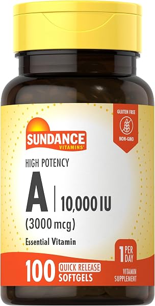 Sundance High Potency Vitamin A Softgels 100 Count