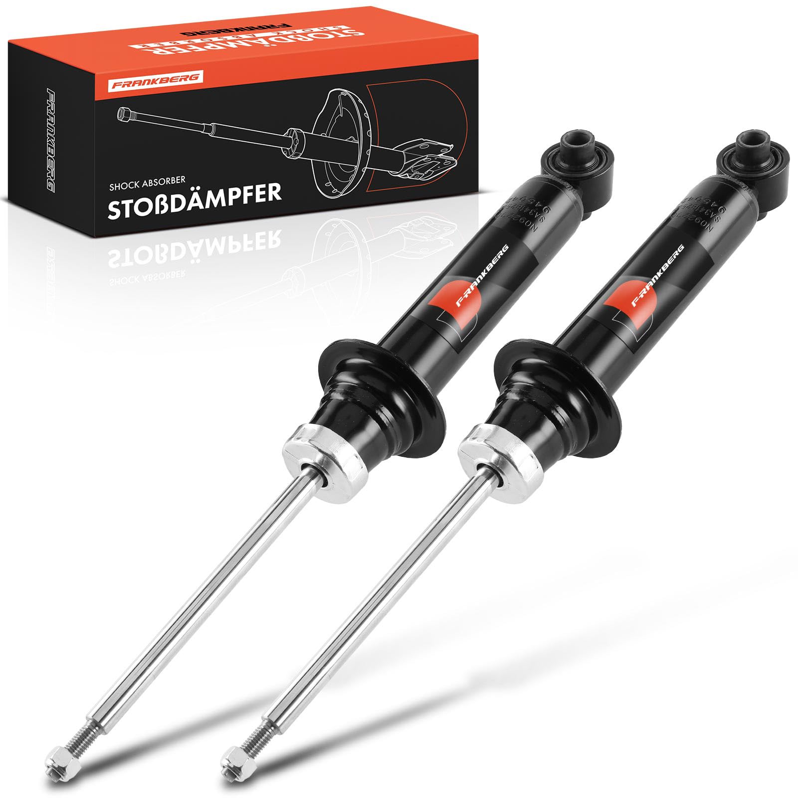 Frankberg 2 amortiguadores delanteros de 517 mm con presión de gas 26670 | 5202PA; Compatible con: 407 SO 6D 6E, 407 6D