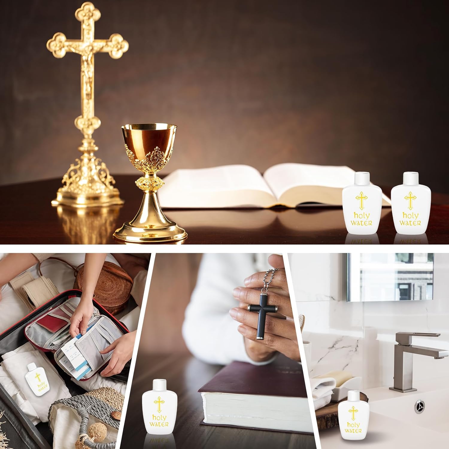 40Pcs Holy Water Bottles Holy Water Container Empty Containers 60ml Holy Water Plastic Bottle