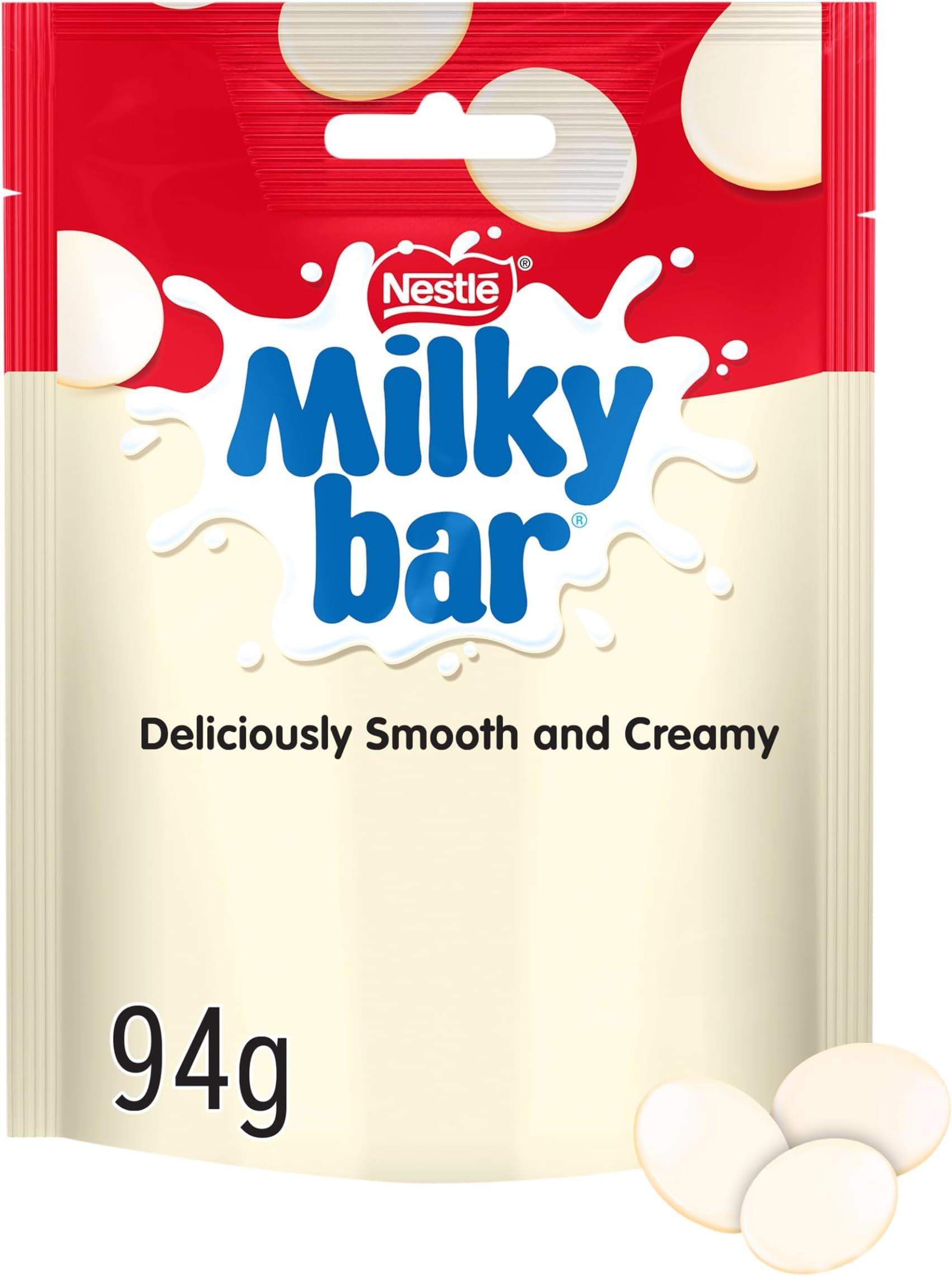 Milkybar White Chocolate Giant Buttons Pouch 94g