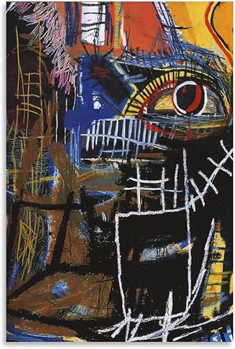 RIUFIN Lienzo decorativo para pared, diseño de cabeza de arte de pared de 1981, graffiti callejero, cuadro temático para decoración de fiesta,