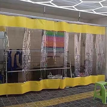 Outdoor Clear Waterproof Tarp Curtains, Gazebo Porch Pergola Transparent Tarpaulin Side Panel Rain Curtain, PVC Tarpaulin with Eyelets 1m 1.5m 2m 2.5m 3m 3.5m 4m 4.5m 5m,WH-10.8m3.3 * 2.6ft