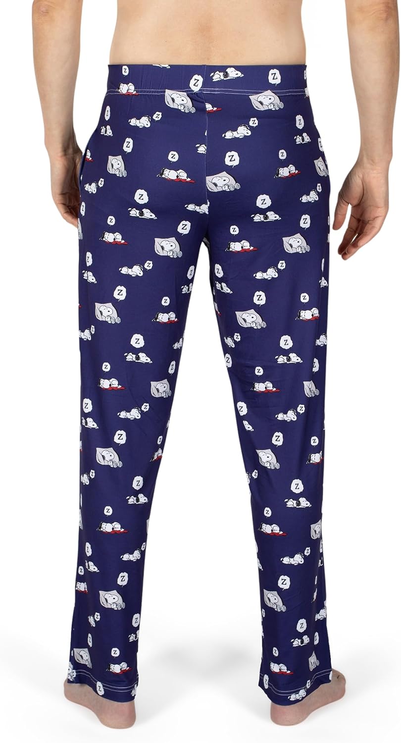 BRIEF INSANITY Snoopy Unisex Lounge Pajama Pants - Comfy, Loose-Fit, Ultra-Soft - Snoopy Lazy Days Sleep Bottoms - Image 4