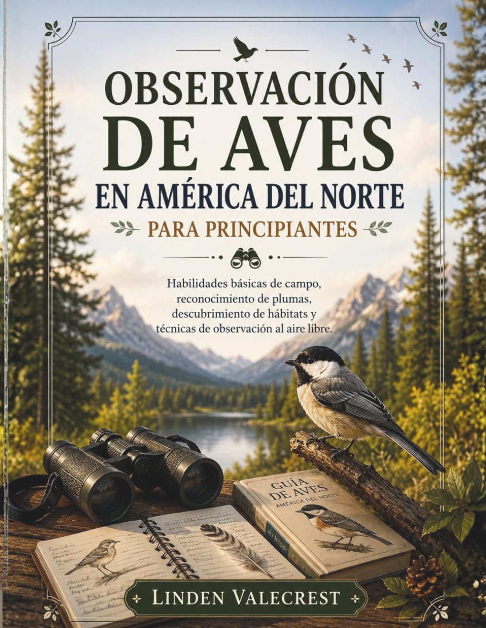 OBSERVACIÓN DE AVES EN AMÉRICA DEL NORTE PARA PRINCIPIANTES: Habilidades básicas de campo, reconocimiento de plumas, descubrimiento de hábitats y técnicas de observación al aire libre.