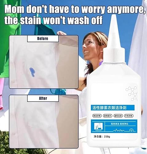 Miniatura 3 de Enzimas activas para limpieza de ropa, removedor de manchas de ropa enzima, removedor de manchas de aceite para manchas difíciles para manchas de