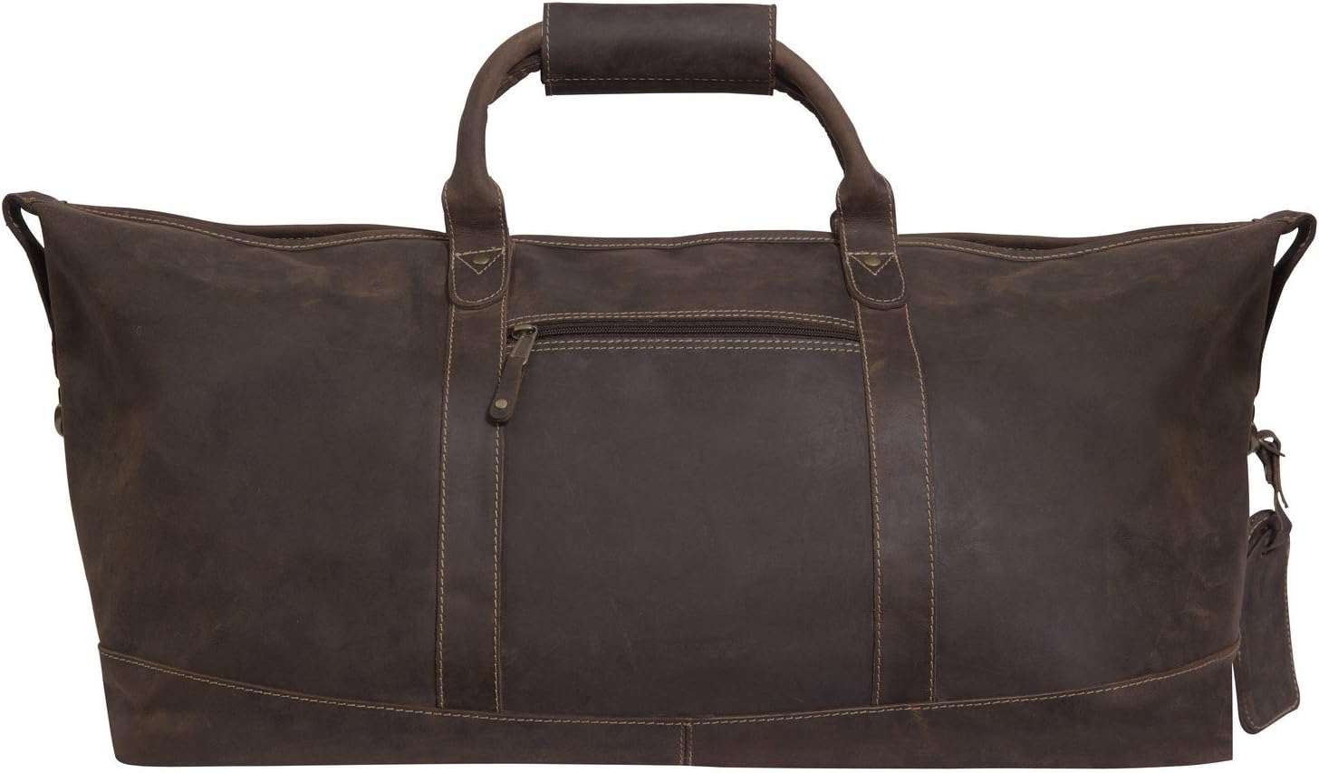 Little River 22-Inch Leather Duffel Bag, Distressed Brown, One Size