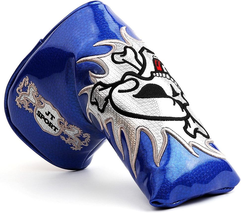 Golf Skull Golf Putter Blade Head Cover Headcover Magnetic Closure for Scotty Cameron Odyssey